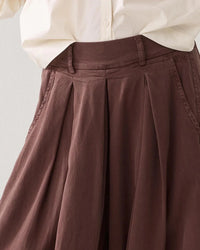 Summum - Sway Lyocell Culotte Pant - Coffee