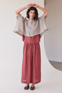 Eva's Sunday Tommy Layering Top Stone Gauze