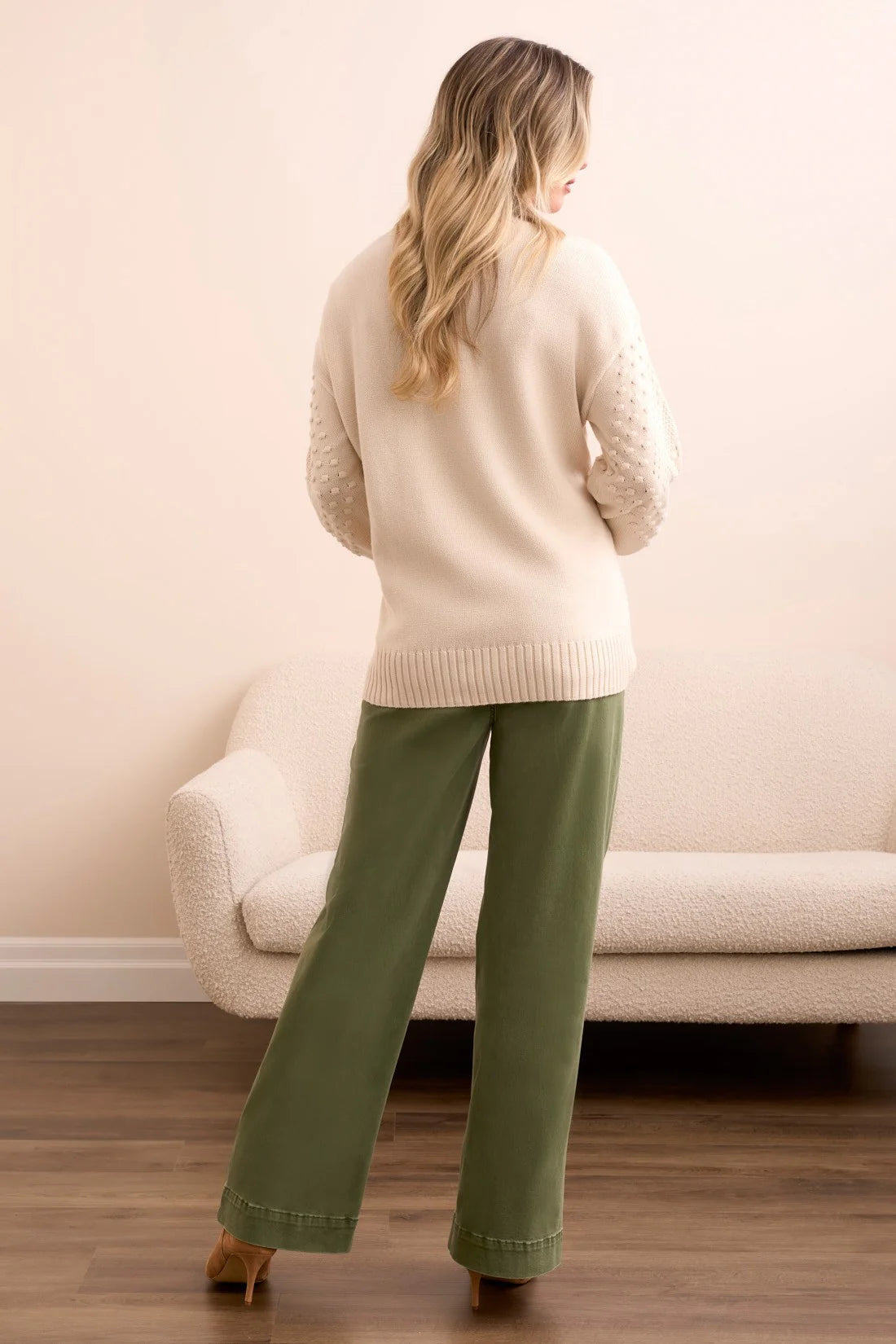 Tribal - Crew Neck Neck Sweater Moonstone