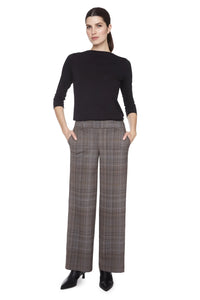 Up Pants - Honey Plaid Full Length Ponte Pant 68687