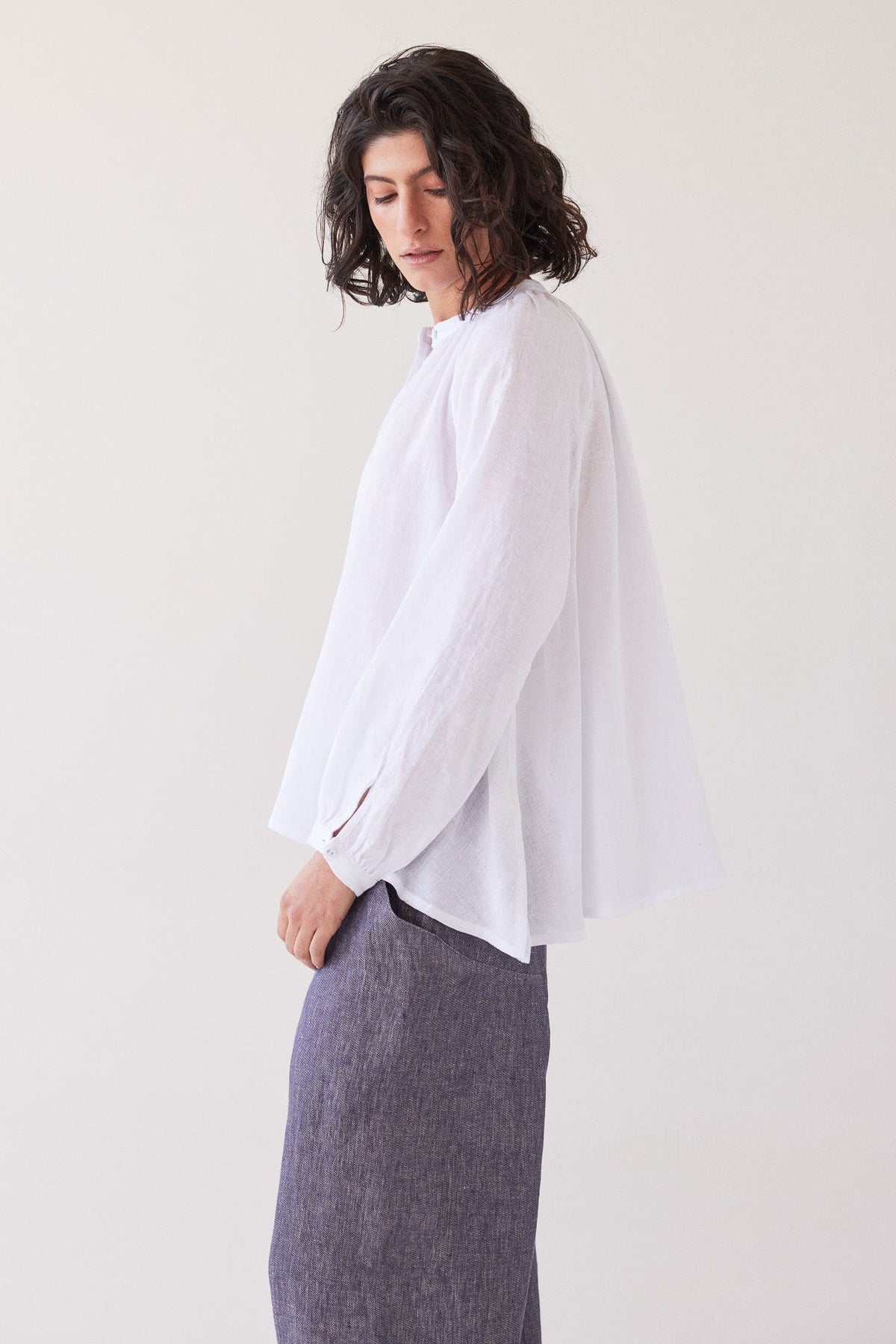 Eva's Sunday Vento Long Sleeve Shirt White