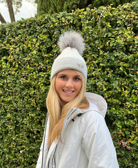 Beanie with PomPom - Cashmere Blend