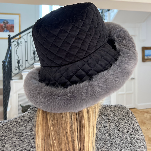 Quilted Faux Hat