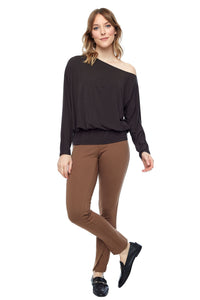 Bamboo Knit One shoulder Top