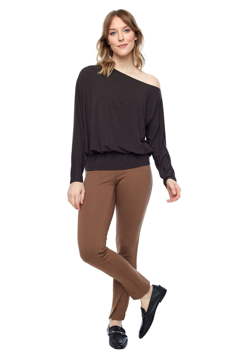 Bamboo Knit One shoulder Top