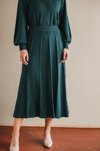 Glenora Cable Knit Skirt