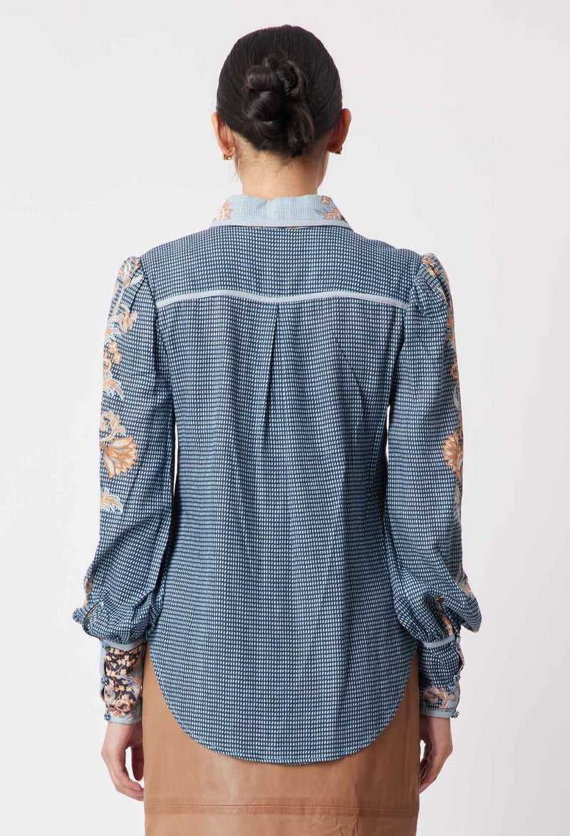 Tallitha Linen Shirt in Como Flower