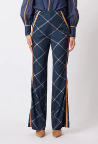 Getty Pont Pants Navy Check