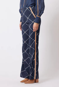 Getty Pont Pants Navy Check
