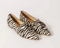 Poplar Pointed Flat - Chocolate Zebra