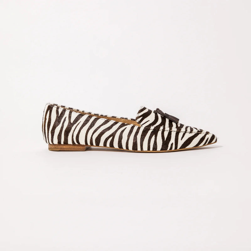 Poplar Pointed Flat - Chocolate Zebra