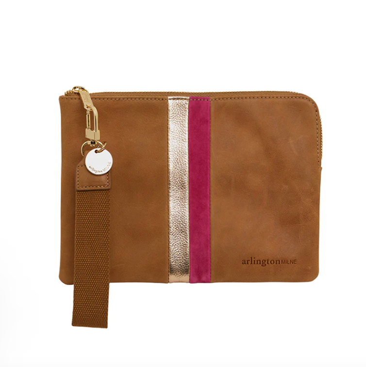 Paige Clutch Stripe