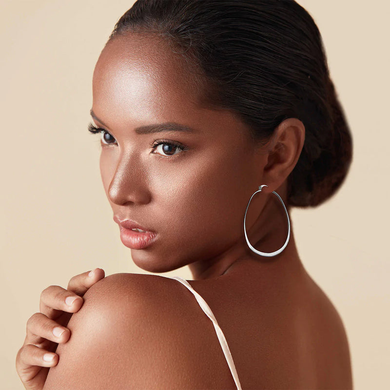Belinda Statement Sterling silver Hoops