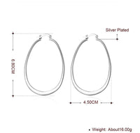 Belinda Statement Sterling silver Hoops