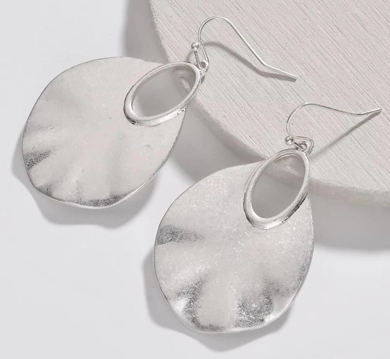 Effie Brushed Metal Earrings