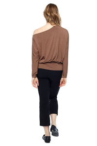 Bamboo Knit One shoulder Top