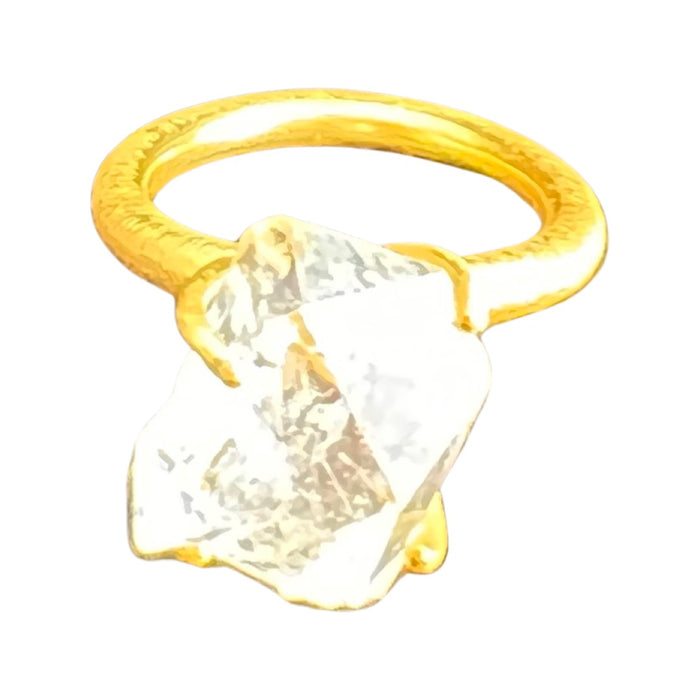 Herkimer Diamond Ring single stone ring